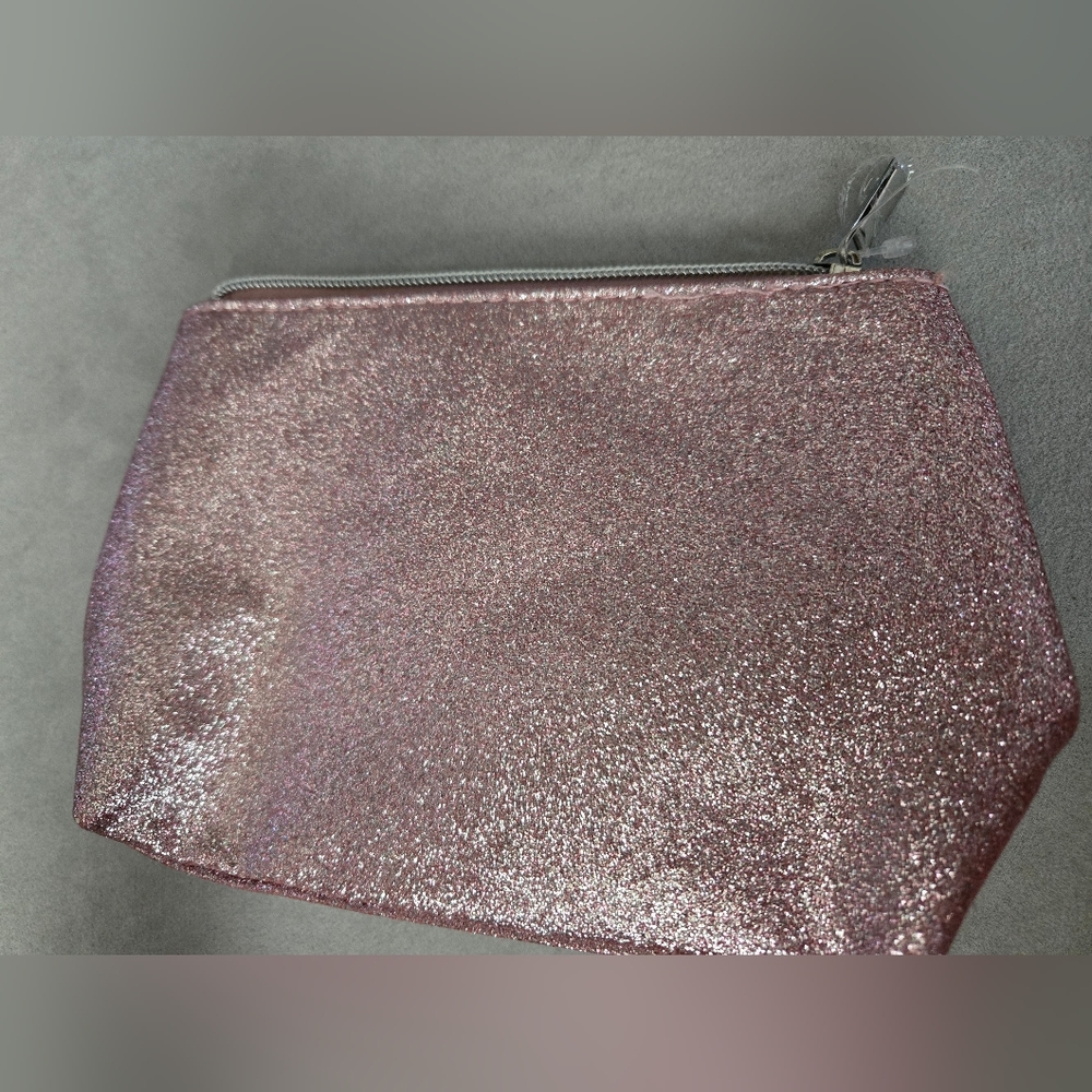 NWT Ulta Pink Glitter Makeup Bag